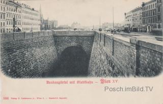 Wien, Neubaugürtel mit Stadtbahn Tunnel  - Europa - alte historische Fotos Ansichten Bilder Aufnahmen Ansichtskarten 