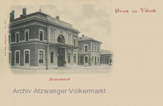 Villach Südbahnhof - Villach-Innere Stadt - alte historische Fotos Ansichten Bilder Aufnahmen Ansichtskarten 