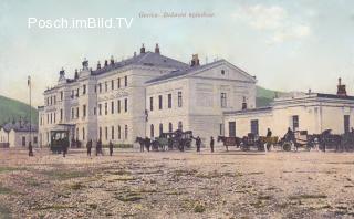 Wocheinerbahn, Goricia - Bahnhof - alte historische Fotos Ansichten Bilder Aufnahmen Ansichtskarten 