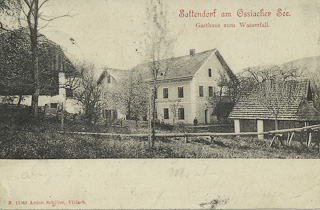 Gasthof zum Wasserfall - Kärnten - alte historische Fotos Ansichten Bilder Aufnahmen Ansichtskarten 