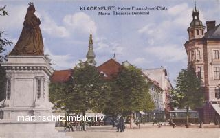 Klagenfurt, Kaiser Franz Josef Platz - alte historische Fotos Ansichten Bilder Aufnahmen Ansichtskarten 