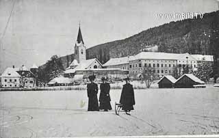 Ossiach im Winter - Feldkirchen - alte historische Fotos Ansichten Bilder Aufnahmen Ansichtskarten 