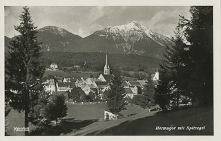 Hermagor mit Spitzkegel - Kärnten - alte historische Fotos Ansichten Bilder Aufnahmen Ansichtskarten 