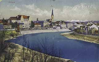 An der Drau - Villach-Innere Stadt - alte historische Fotos Ansichten Bilder Aufnahmen Ansichtskarten 