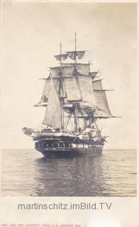 Segelschiff in der Adria - alte historische Fotos Ansichten Bilder Aufnahmen Ansichtskarten 