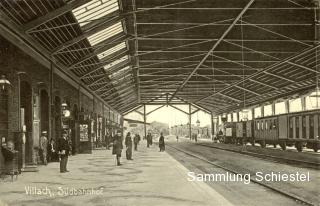 Bahnsteighalle - Villach-Innere Stadt - alte historische Fotos Ansichten Bilder Aufnahmen Ansichtskarten 