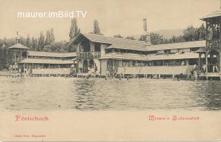 Badeanstalt Werzer - Klagenfurt Land - alte historische Fotos Ansichten Bilder Aufnahmen Ansichtskarten 