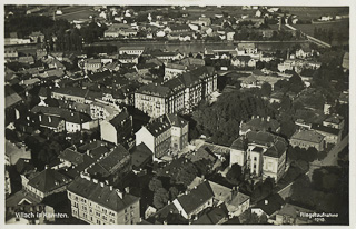 Luftaufnahme Villach Innenstadt - Kärnten - alte historische Fotos Ansichten Bilder Aufnahmen Ansichtskarten 