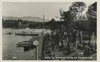 Velden - Strandbad Cafe - Oesterreich - alte historische Fotos Ansichten Bilder Aufnahmen Ansichtskarten 