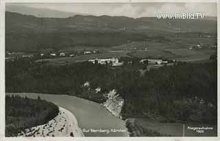 Luftbildaufnahme Wernberg - Oesterreich - alte historische Fotos Ansichten Bilder Aufnahmen Ansichtskarten 