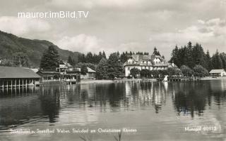 Strandbad Weber in Steindorf - Oesterreich - alte historische Fotos Ansichten Bilder Aufnahmen Ansichtskarten 