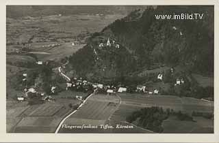 Luftbildaufnahem Tiffen - Oesterreich - alte historische Fotos Ansichten Bilder Aufnahmen Ansichtskarten 