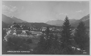 Blick auf Arnoldstein - Oesterreich - alte historische Fotos Ansichten Bilder Aufnahmen Ansichtskarten 