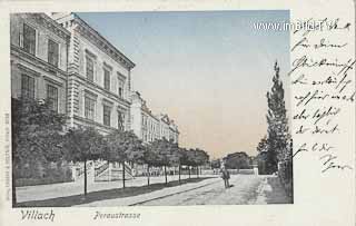 Villach Peraustrasse - Gymnasium - Oesterreich - alte historische Fotos Ansichten Bilder Aufnahmen Ansichtskarten 