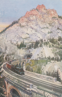 Semmering, Kalte Rinne und Polleroswandtunnel - Oesterreich - alte historische Fotos Ansichten Bilder Aufnahmen Ansichtskarten 