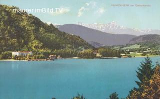 Blick von Annenheim Richtung Hotel Annenheim - Kärnten - alte historische Fotos Ansichten Bilder Aufnahmen Ansichtskarten 