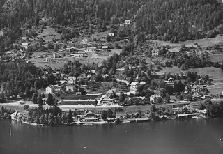 Annenheim vom See - Treffen am Ossiacher See - alte historische Fotos Ansichten Bilder Aufnahmen Ansichtskarten 