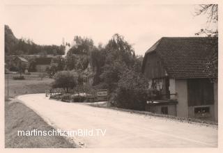 Scheune vom Gasthof Tschebull - Egg am Faaker See - alte historische Fotos Ansichten Bilder Aufnahmen Ansichtskarten 