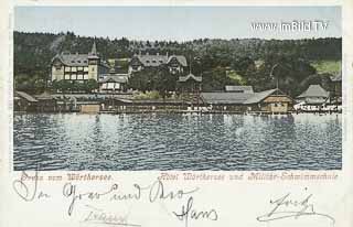 Militärschwimmschule - Klagenfurt am Wörthersee - alte historische Fotos Ansichten Bilder Aufnahmen Ansichtskarten 