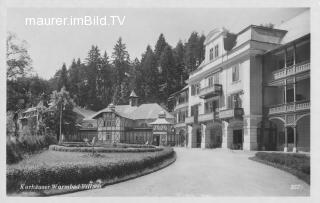 Kurhäuser in Warmbad - Villach-Warmbad-Judendorf - alte historische Fotos Ansichten Bilder Aufnahmen Ansichtskarten 