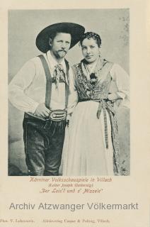 Kärntner Volksschauspieler in Villach - Villach - alte historische Fotos Ansichten Bilder Aufnahmen Ansichtskarten 