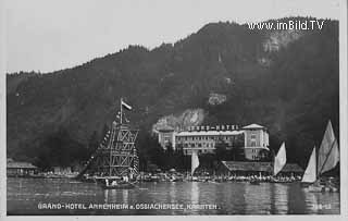 Wasserspringturm Ossiachersee - Oesterreich - alte historische Fotos Ansichten Bilder Aufnahmen Ansichtskarten 