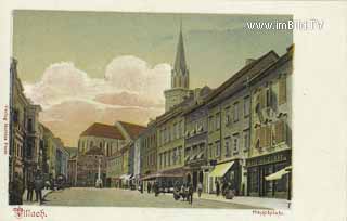 Hauptplatz Villach mit Rautterhaus - Hauptplatz - alte historische Fotos Ansichten Bilder Aufnahmen Ansichtskarten 