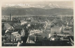 Klagenfurt gegen Süden - Oesterreich - alte historische Fotos Ansichten Bilder Aufnahmen Ansichtskarten 