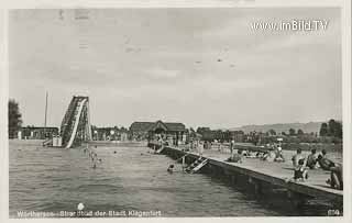 Strandbad Klagenfurt - Oesterreich - alte historische Fotos Ansichten Bilder Aufnahmen Ansichtskarten 