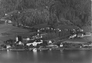 Lufbildaufnahme - Ossiach - alte historische Fotos Ansichten Bilder Aufnahmen Ansichtskarten 