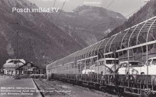 Mallnitz, Autoüberstellzug nach Böckstein - Spittal an der Drau - alte historische Fotos Ansichten Bilder Aufnahmen Ansichtskarten 