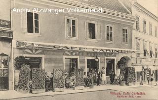 Villach, Widmanngasse 44  Cafe Horn-Carinthia - Kärnten - alte historische Fotos Ansichten Bilder Aufnahmen Ansichtskarten 