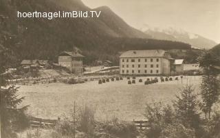 Bahnhof + Gasthaus Mittewald - Tirol - alte historische Fotos Ansichten Bilder Aufnahmen Ansichtskarten 