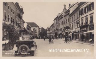 Spittal Hauptplatz - alte historische Fotos Ansichten Bilder Aufnahmen Ansichtskarten 