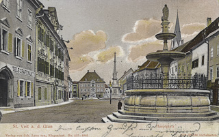 Hauptplatz in St. Veit - Europa - alte historische Fotos Ansichten Bilder Aufnahmen Ansichtskarten 