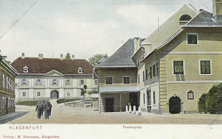 Theaterplatz Klagenfurt - Europa - alte historische Fotos Ansichten Bilder Aufnahmen Ansichtskarten 