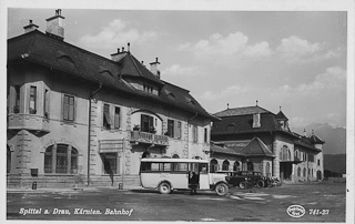 Bahnhof Spittal an der Drau - Europa - alte historische Fotos Ansichten Bilder Aufnahmen Ansichtskarten 