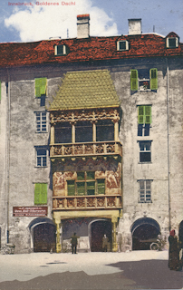 Innsbruck, Goldenes Dachl - Europa - alte historische Fotos Ansichten Bilder Aufnahmen Ansichtskarten 