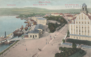 Linz - Kaiserin Elisabeth Kai - Europa - alte historische Fotos Ansichten Bilder Aufnahmen Ansichtskarten 