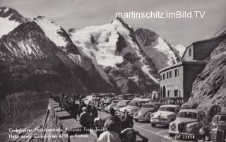 Großglockner, Parkplatz Franz-Josefshöhe - Oesterreich - alte historische Fotos Ansichten Bilder Aufnahmen Ansichtskarten 