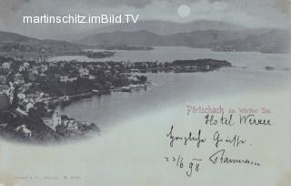 Pörtschach - Mondscheinkarte - Oesterreich - alte historische Fotos Ansichten Bilder Aufnahmen Ansichtskarten 