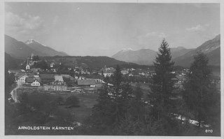 Blick auf Arnoldstein - Kärnten - alte historische Fotos Ansichten Bilder Aufnahmen Ansichtskarten 
