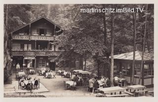 Gasthaus in der Liechtensteinklamm - Oesterreich - alte historische Fotos Ansichten Bilder Aufnahmen Ansichtskarten 