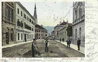 Bahnhofstrasse - Villach(Stadt) - alte historische Fotos Ansichten Bilder Aufnahmen Ansichtskarten 