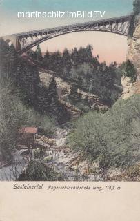 Gasteinertal - Angerschluchtbrücke - Sankt Johann im Pongau - alte historische Fotos Ansichten Bilder Aufnahmen Ansichtskarten 