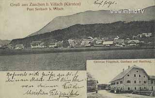 Zauchen mit Gasthof Filippitsch - Europa - alte historische Fotos Ansichten Bilder Aufnahmen Ansichtskarten 