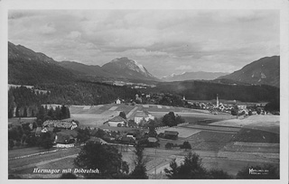 Fernaufnahme mit Dobratsch - Europa - alte historische Fotos Ansichten Bilder Aufnahmen Ansichtskarten 