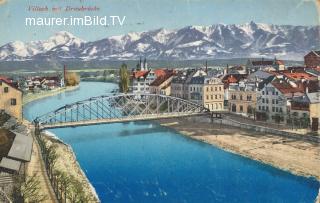 Villach - Draubrücke  - Europa - alte historische Fotos Ansichten Bilder Aufnahmen Ansichtskarten 