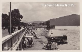 Millstatt, Strandbad mit Promenade - Oesterreich - alte historische Fotos Ansichten Bilder Aufnahmen Ansichtskarten 
