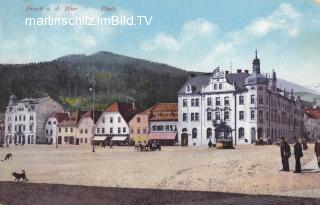 Bruck an der Mur Hauptplatz - Oesterreich - alte historische Fotos Ansichten Bilder Aufnahmen Ansichtskarten 